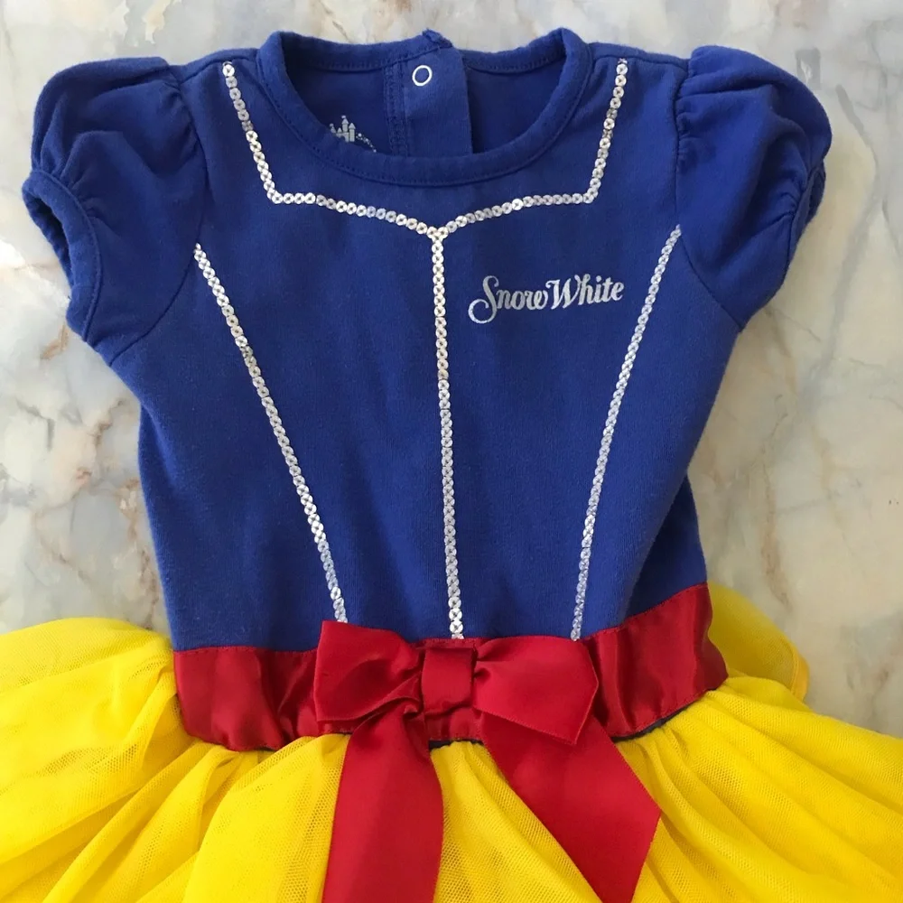 Disney Baby Snow White Costume Dress Infant Size 18M Body Suit